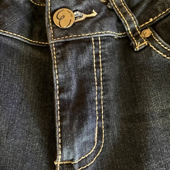 Earl Permanent Straight Cuffed Jeans Five Pocket Stretch Jeans Size 6 - Picture 5 of 9